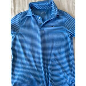 Vineyard Vines blue stripe polo shirt size 16